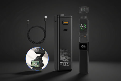 DJI Osmo Pocket 3 Battery Handle — 5,000 mAh, 180 min Battery Life