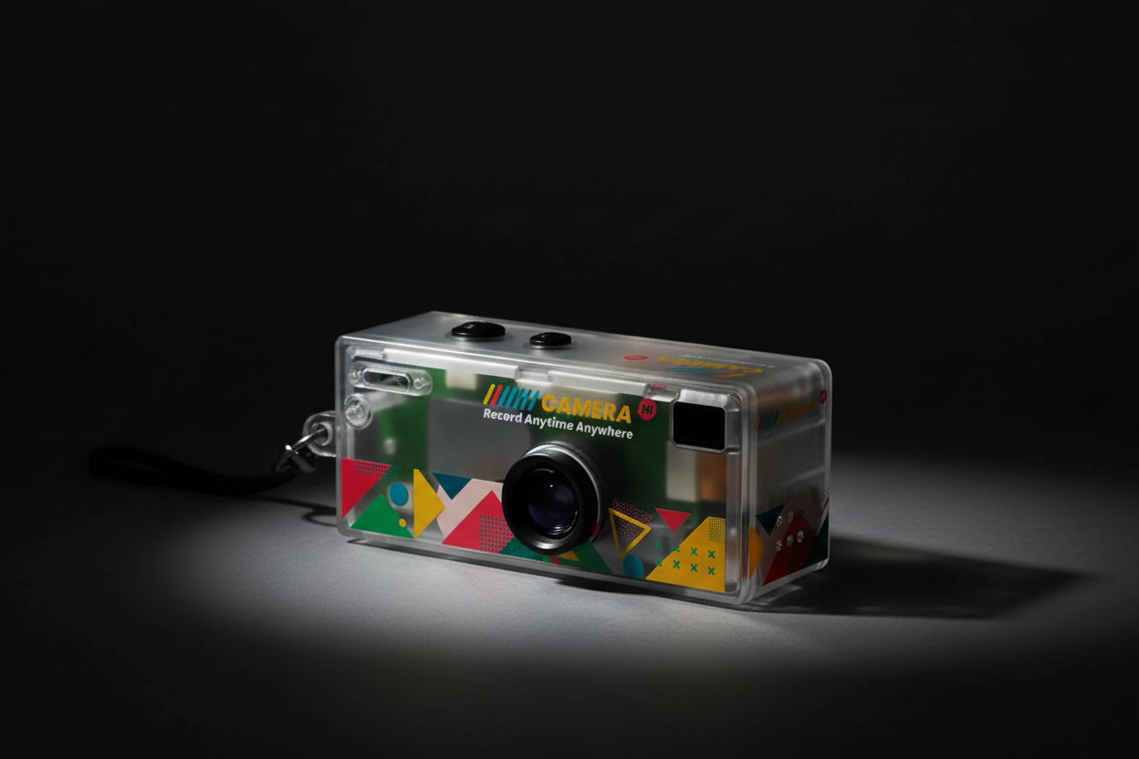 Magecam Retro Camera Keychain 1080P, Built-in Flash, Vintage Design