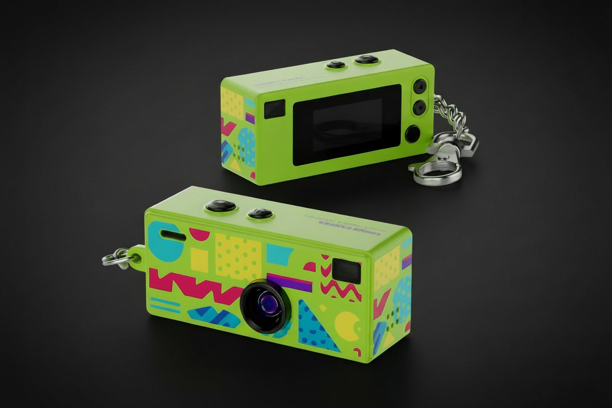 Magecam Retro Camera Keychain 1080P, Built-in Flash, Vintage Design
