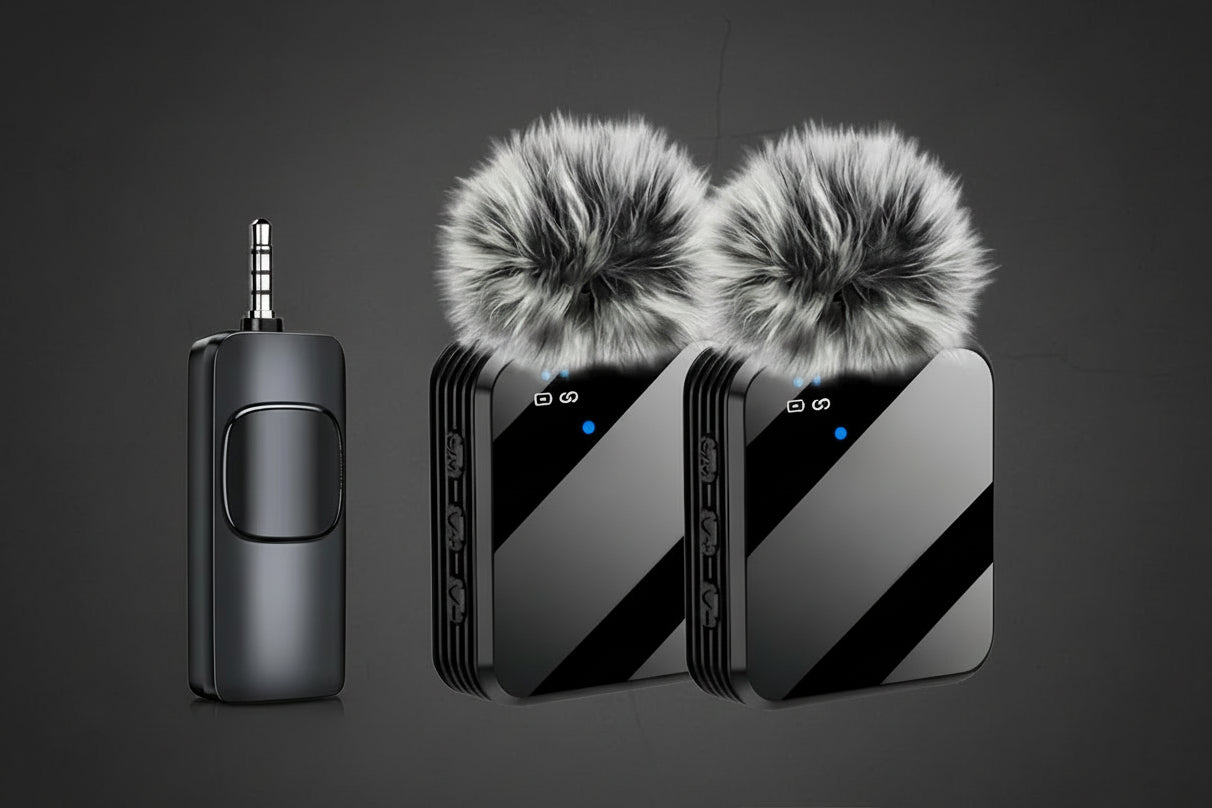 Microphone 3 en 1 sans fil