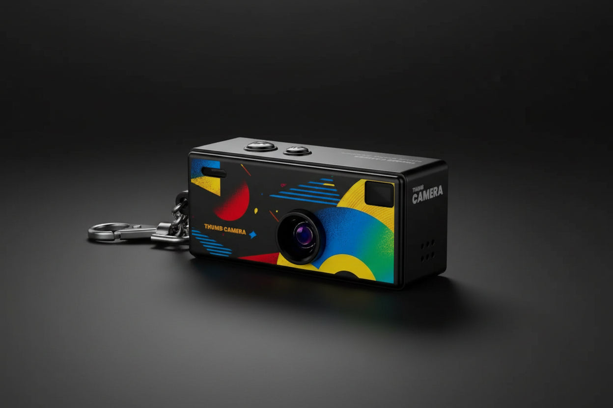 Magecam Retro Camera Keychain 1080P, Built-in Flash, Vintage Design