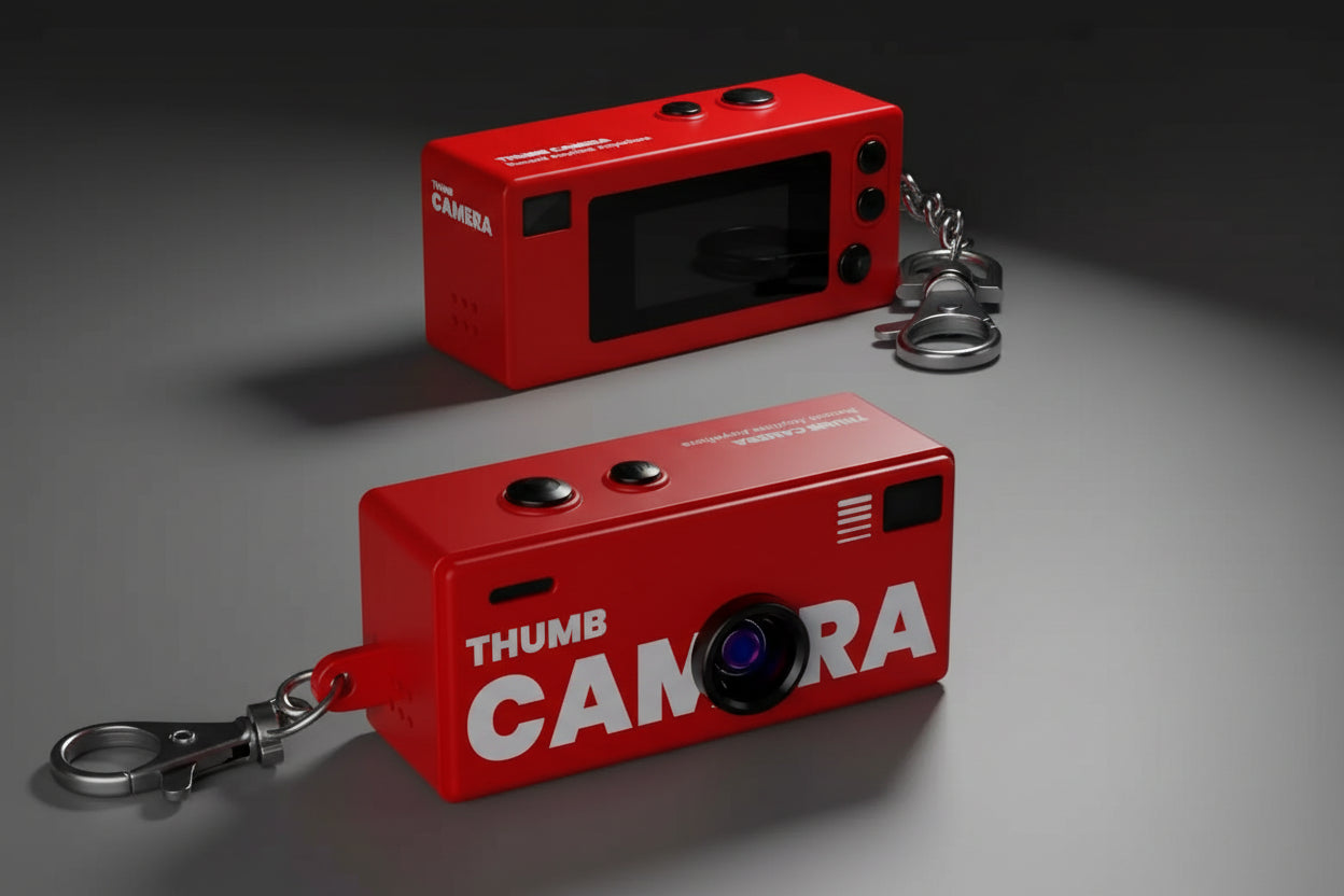 Magecam Retro Camera Keychain 1080P, Built-in Flash, Vintage Design